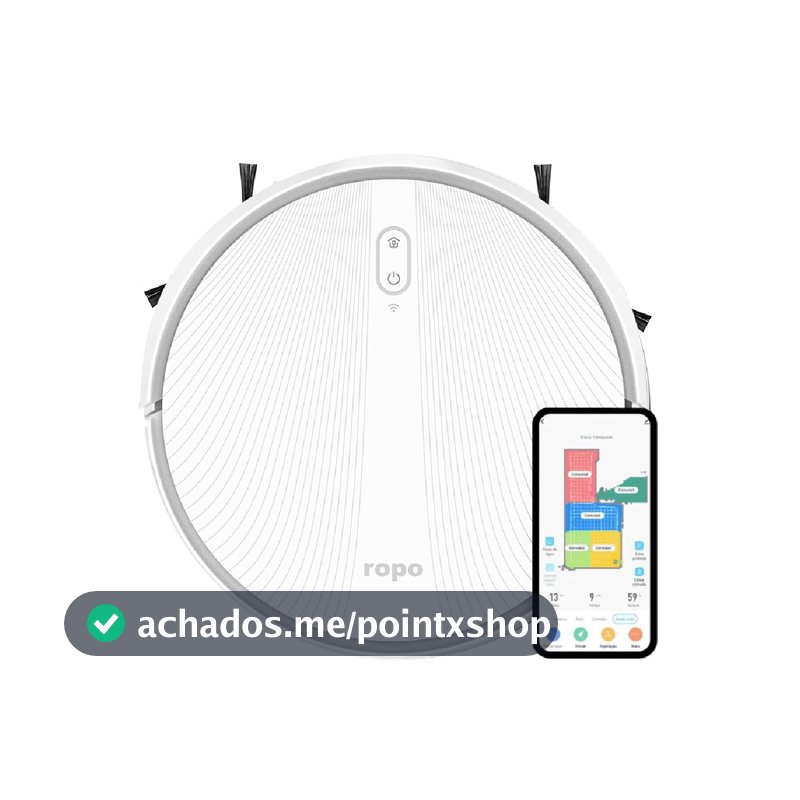 Robô Aspirador Ropo Laser Slim com Tecnologia LIDAR