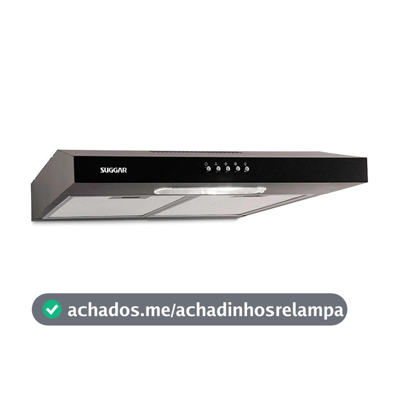 SUGGAR DEPURADOR DE AR SLIM 60CM 3 VEL. PRETO 110V DPS161PT