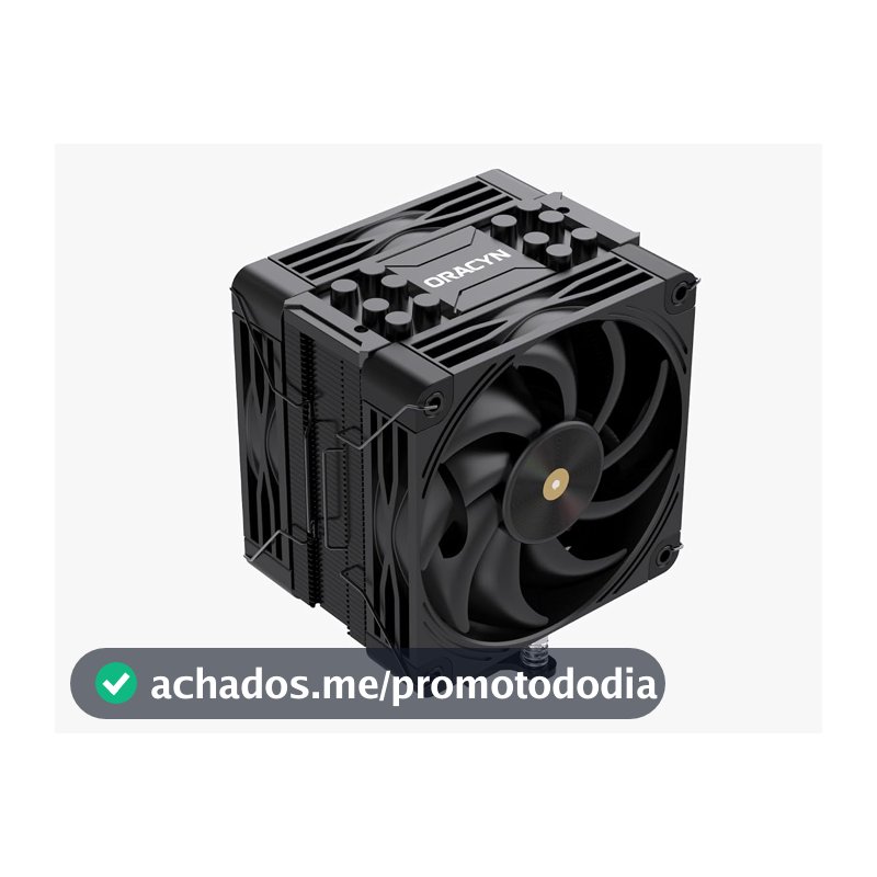 Oracyn, Air Cooler CPU Oracyn Preto 6 Heatpipes 230W 120mm Stealth