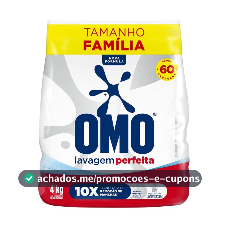 Omo Sabão em Pó Lavagem Perfeita 4Kg