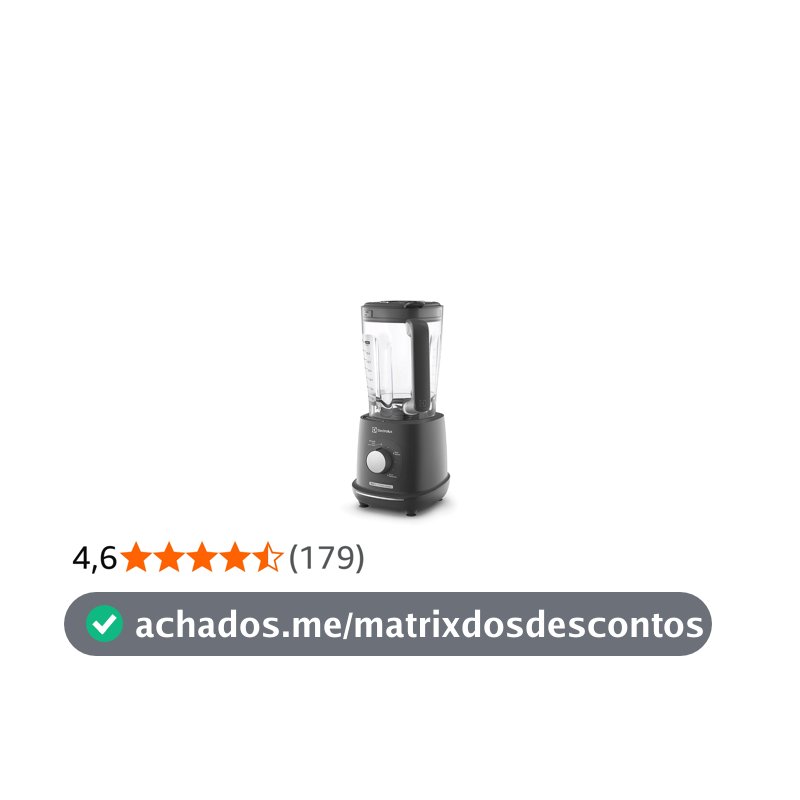 Liquidificador Electrolux 1000W 2,7L Efficient com TriForce 5 Velocidades Cinza EBL1000 220V