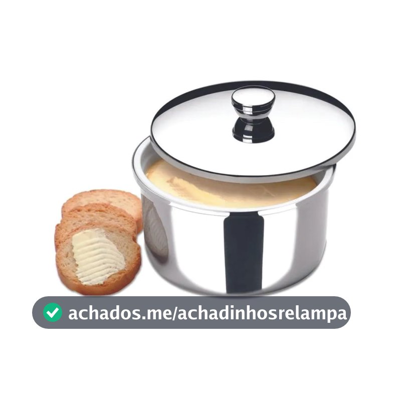 Brinox - Margarineira para Pote 250g Atina - Aço Inox