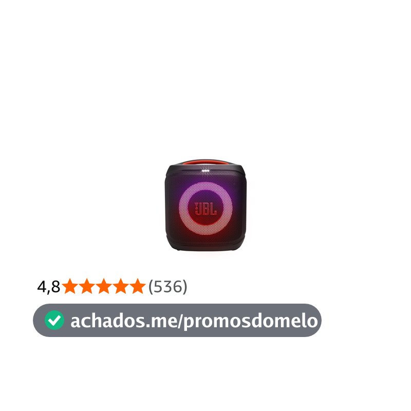 JBL, Caixa de Som, PartyBox Encore Essential 2, Show de Luzes, Bluetooth, Portátil, Resistente a Respingos, Bateria de até 15h, Som JBL Pro Sound, AI Sound Boost, 100 W RMS