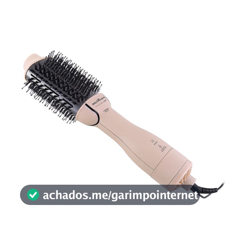Britânia Escova Secadora Soft 4 em 1 1300W BEC07R Bivolt Plástico Rosa