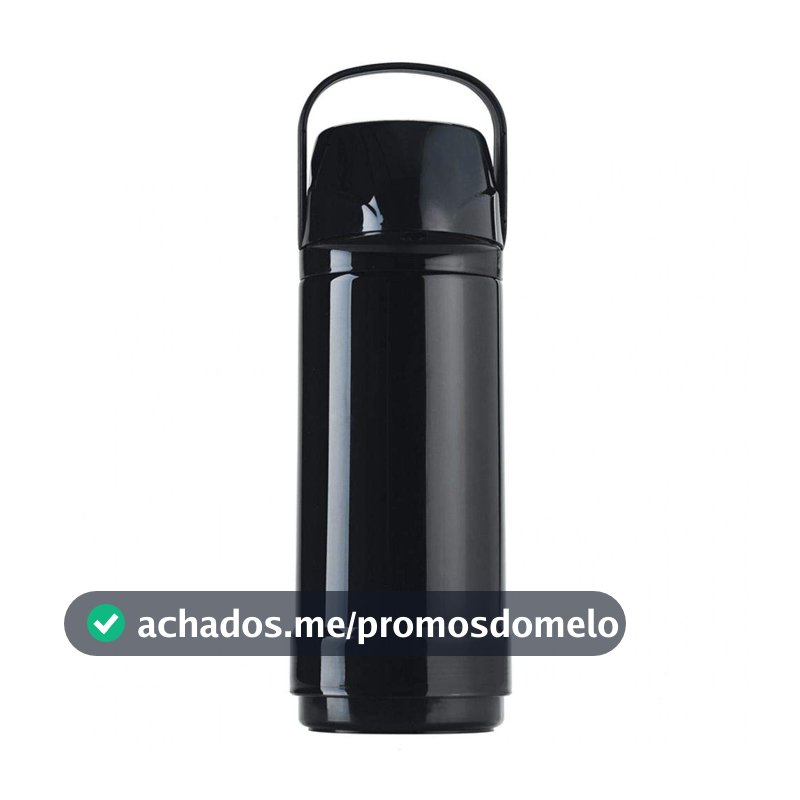 Garrafa Térmica GLT Pressão 1L Preto Invicta