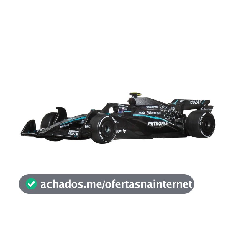 Carro Hot Wheels Collector Mercedes-AMG Petronas F1 Kimi Antonelli Mattel. Modelo em Metal, Design fiel e acabamento Premium. para fãs a partir de 14 anos.