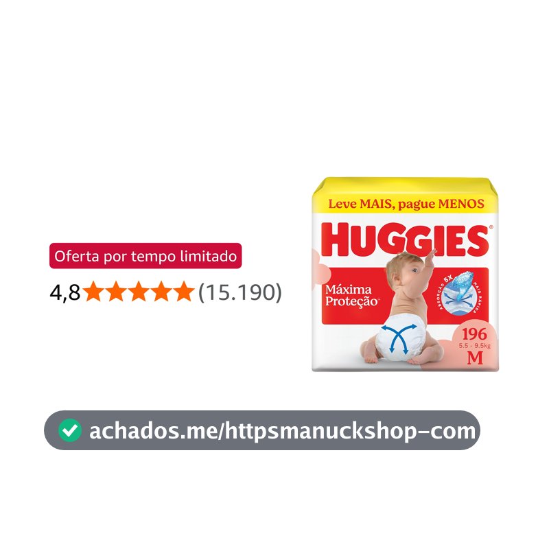 Huggies Fralda Supreme Care M 196 Un