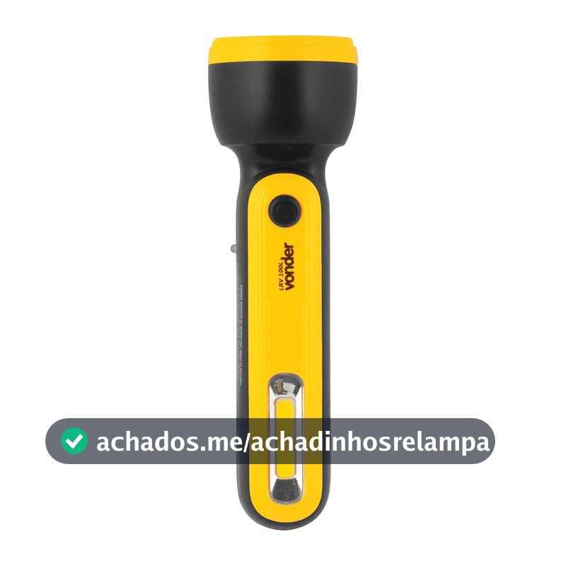 Lanterna Recarregável, 80-100 Lúmens, Bateria De Lítio, Lrv 100l, Vonder