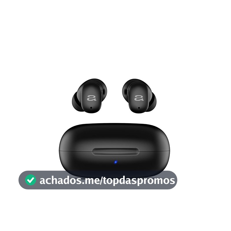 AIWA, Fone de ouvido EB-03-B, Bluetooth, c/cancelamento de ruído, 25 horas de bateria, IPX5, sem fio