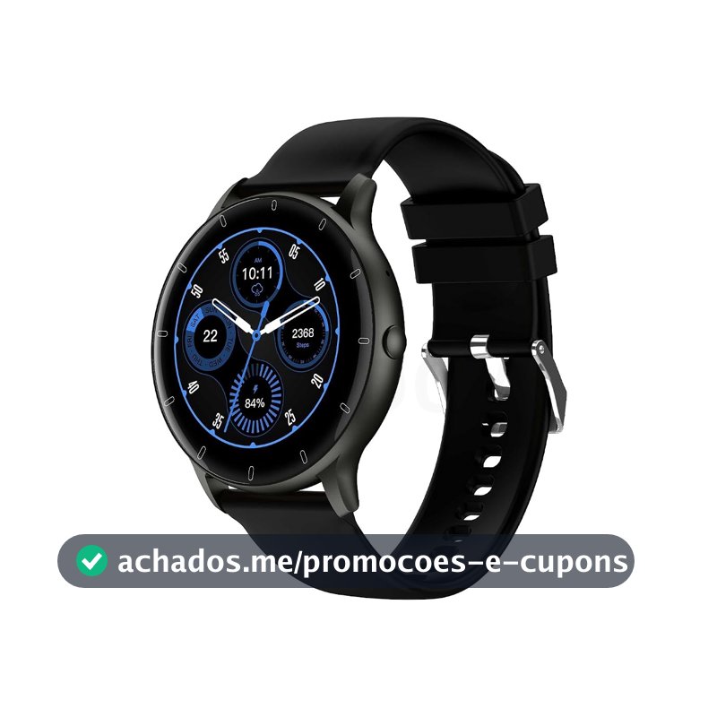 Bettdow Smartwatch Relógio inteligente com Al integrada, atende/faz chamadas, relógio esportivo feminino e masculino de 1,28" à prova d'água IP67, para celulares Android e iOS FB051 (Preto)