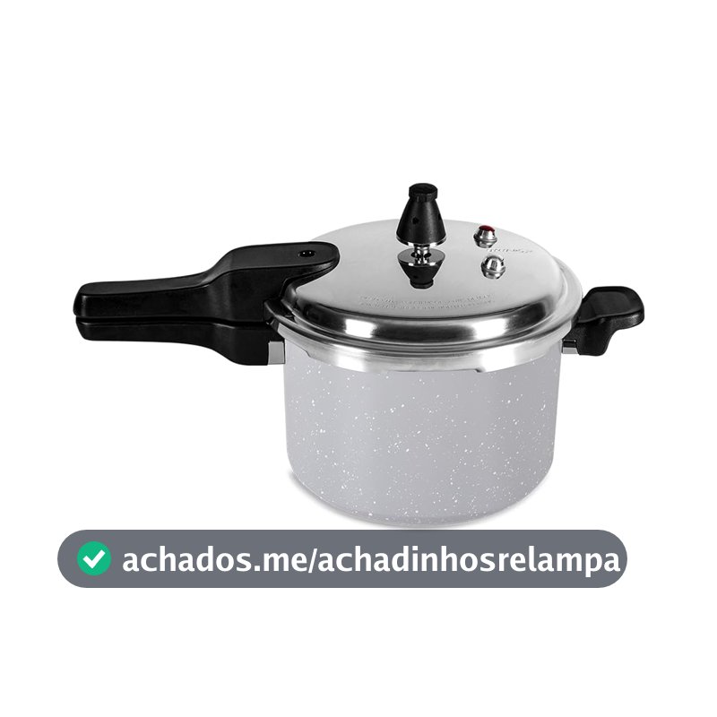 Brinox - Panela de Pressão Ceramic Life Super com Fundo de Indução 4,2L - Cinza