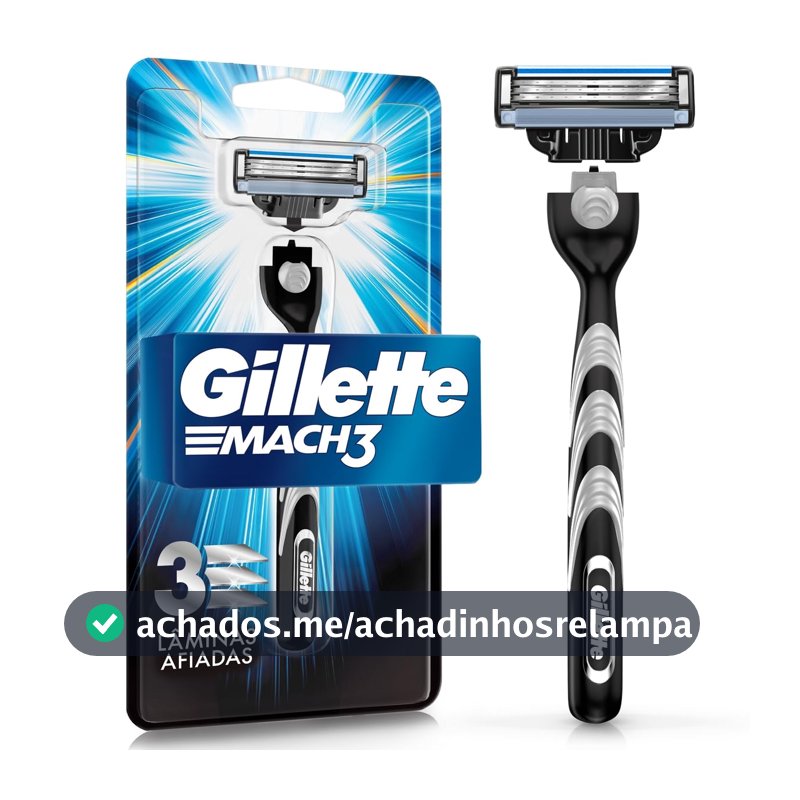 Gillette Mach3 Aparelho de Barbear com 3 Lâminas 1 Unidade