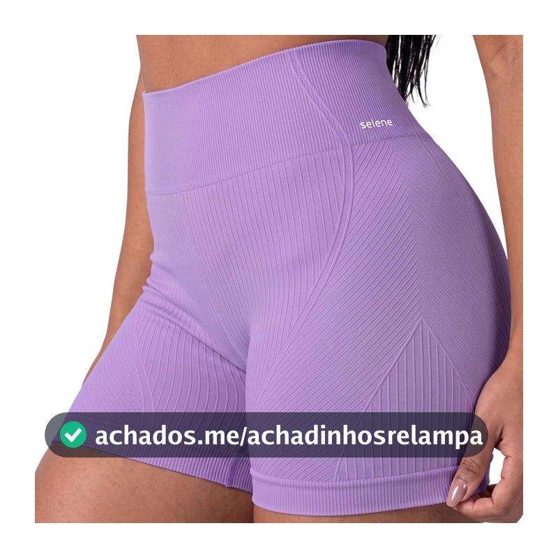 Short Academia Feminino Zero Transparência Sem Costura Poliamida Selene Adulto