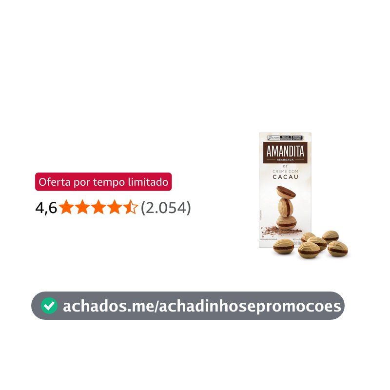 Lacta Amandita - Wafer Recheado Sabor Chocolate 200g