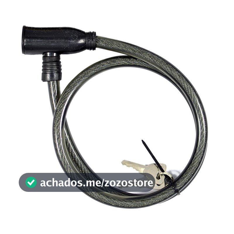 EDA Cadeado Para Bicicleta Com Cabo De Aço 80Cm Eda