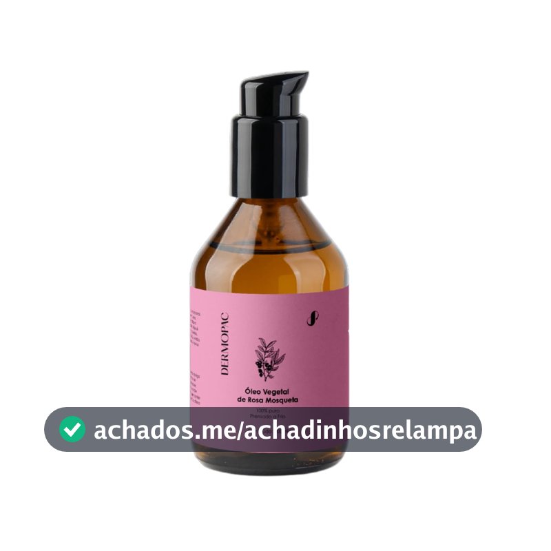 Dermopac Óleo Vegetal de Rosa Mosqueta, 100% Puro Natural, Hidratante Facial e Corporal, 100ml