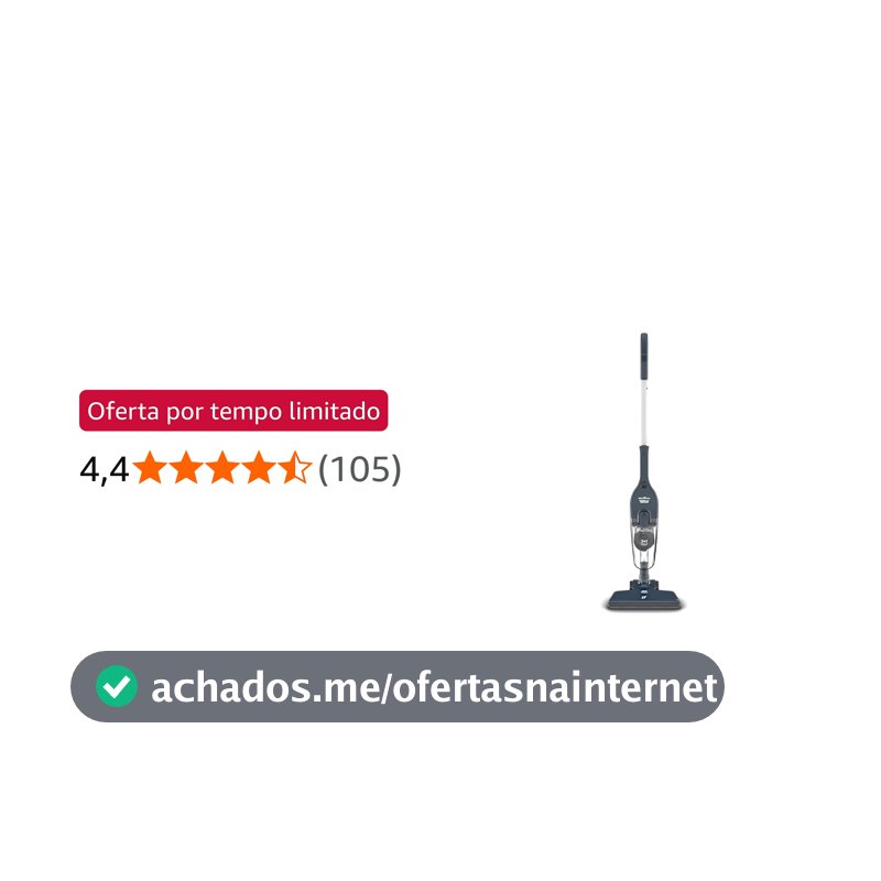 Aspirador de Pó Vertical Britânia 2 em 1 com Filtro Ciclone 1400W BAS30 1,5L Azul 127V