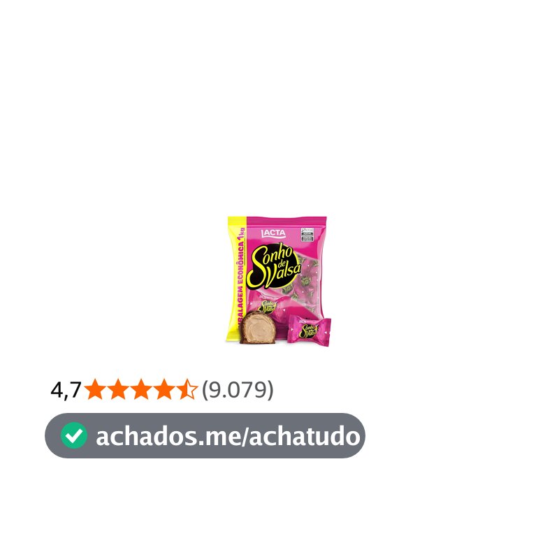 Lacta Sonho de Valsa - Wafer Recheado Sabor Chocolate Pacote 1kg