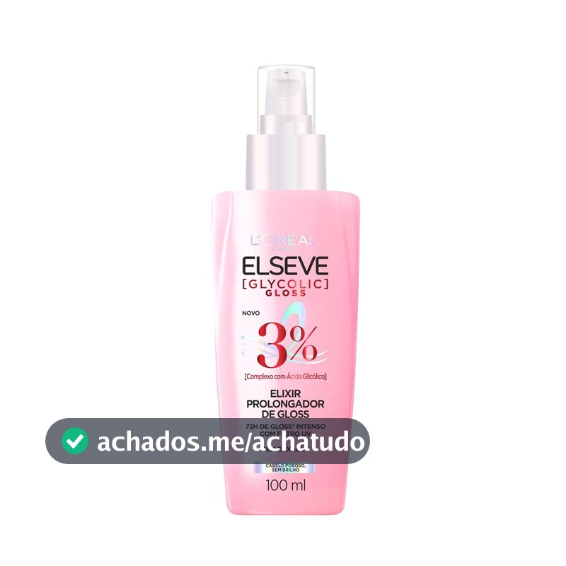 L'Oréal Paris Elseve Glycolic Gloss, Sérum Finalizador Antiporosidade 100ml