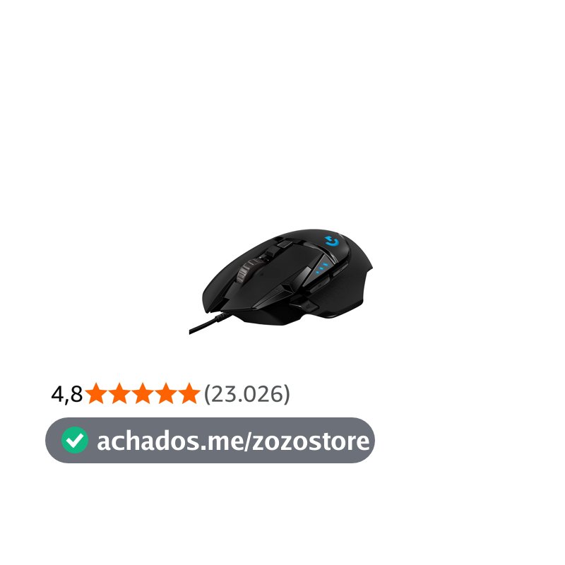 Mouse Gamer Logitech G502 HERO com RGB LIGHTSYNC, Ajustes de Peso, 11 Botões Programáveis e Sensor HERO 25K