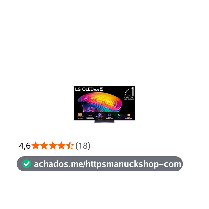 Smart TV LG OLED evo AI 4K C6 55 polegadas 2026