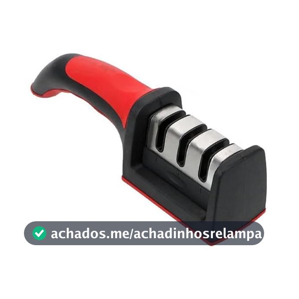Afiador de Faca 3 em 1 Multifuncional com Cabo Ergonômico