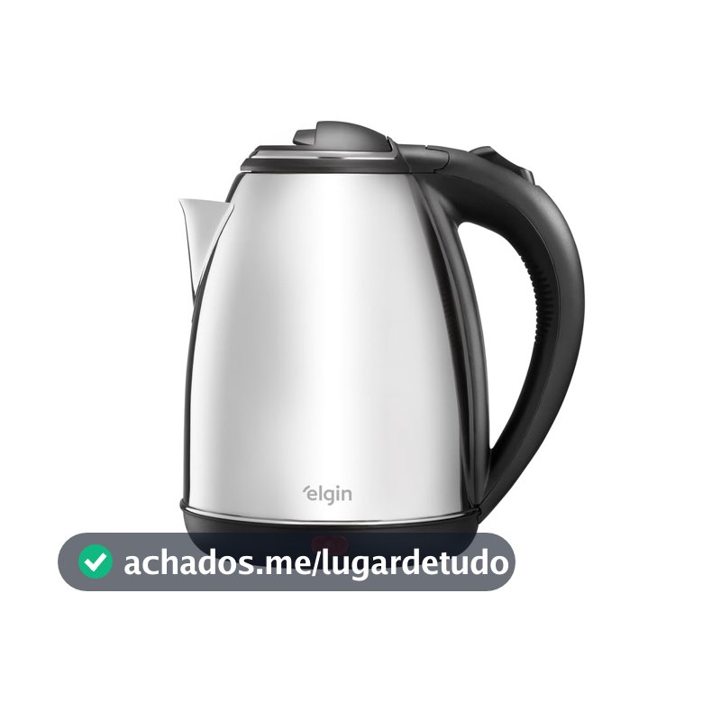 Chaleira Elétrica Elgin Cha10 1,8L Sem Fio com Desligamento Automático, Portátil, Inox