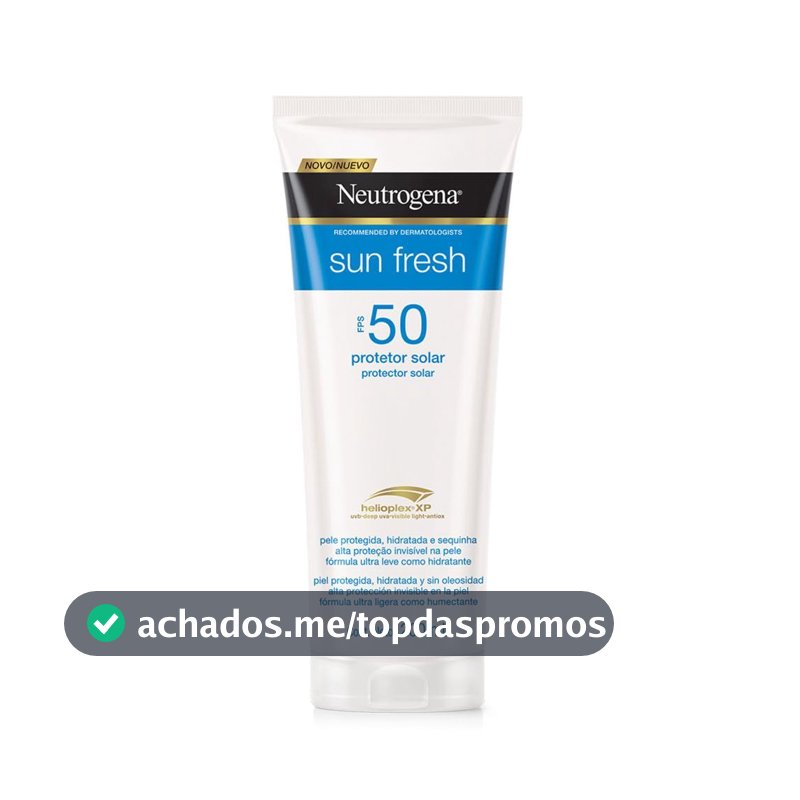 Protetor Solar Corporal em Loção Neutrogena Sun Fresh, FPS 50, 200ml