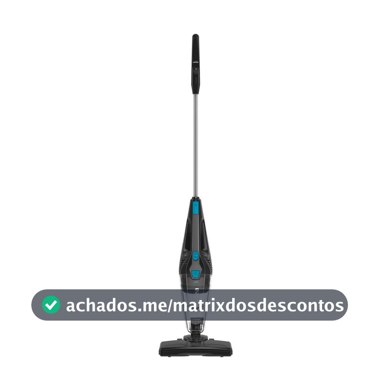 Aspirador de Pó Vertical 2 Em 1 Preto E Azul 1350W Midea