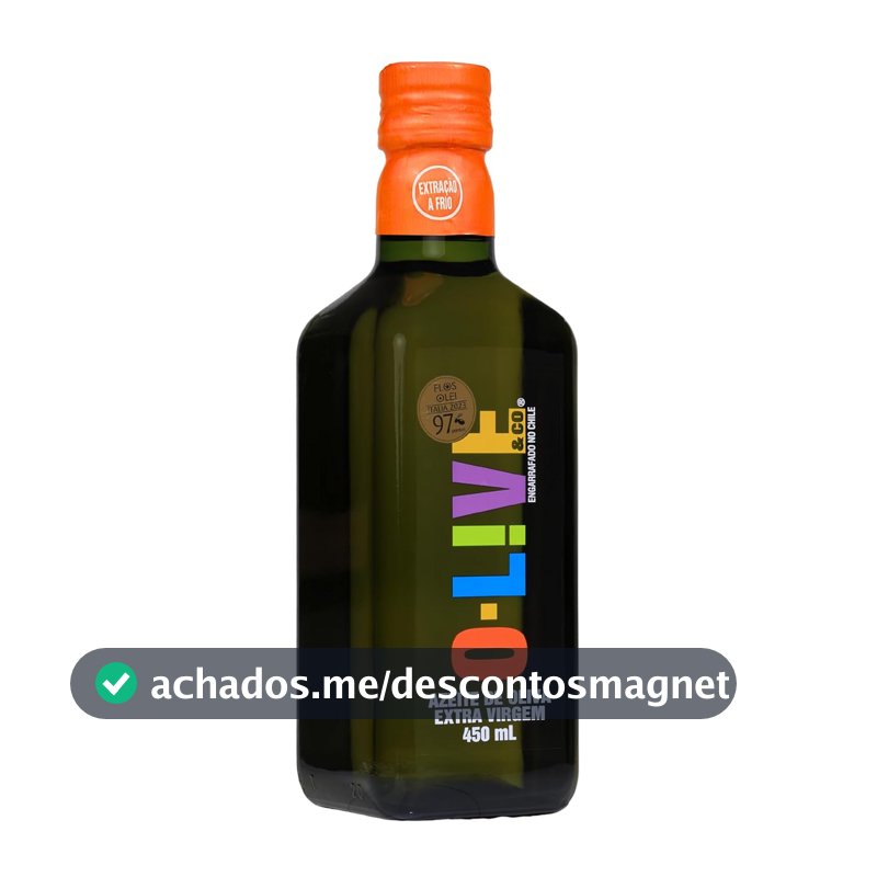 Azeite de oliva extra virgem, O-LIVE & Co, Chileno, vidro, 450ml