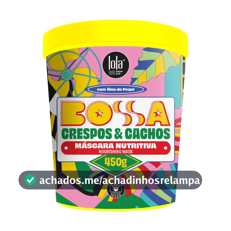 Bossa Cabelos Cacheados Máscara Capilar 450G - Lola Cosmetics