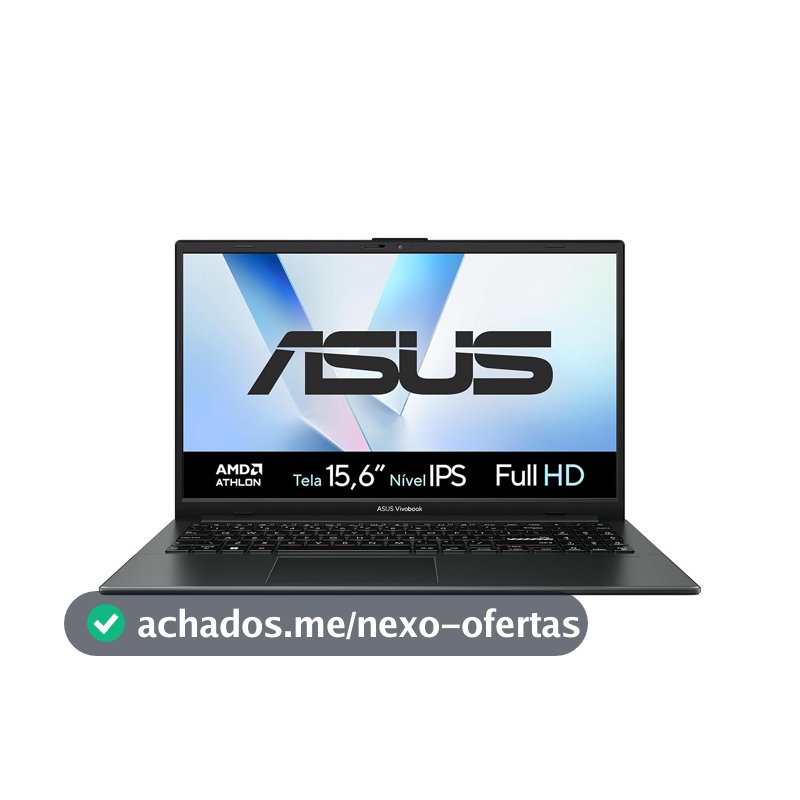 Notebook ASUS Vivobook Go 15, AMD Athlon, 4 GB, 128 GB SSD, W11 Home, 15.6'' LED, Mixed Black - E1504FA-BQ5312WS