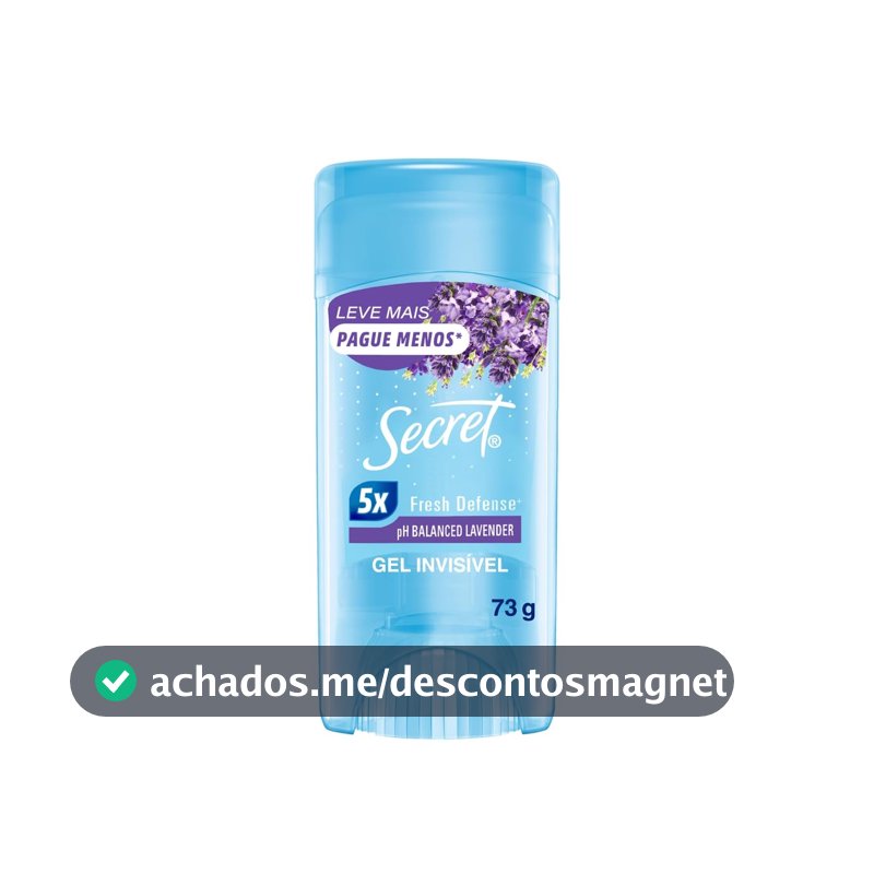 Secret Desodorante Antitranspirante em Gel Lavanda 73g