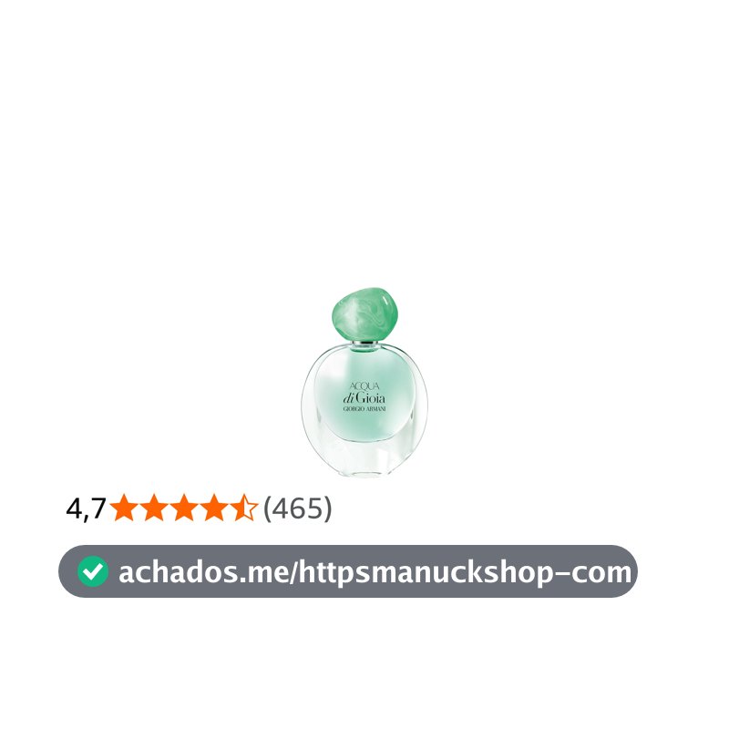 Armani Beauty, Acqua di Gioia, Eau de Parfum, Giorgio Armani, Perfume Feminino Fragrância Cítrica Aquática Refrescante com Notas de Limão, Hortelã e Jasmim
