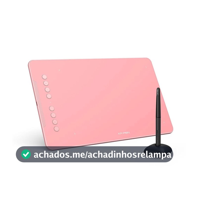 Mesa Digitalizadora XP-Pen Deco 01 V3, 10 polegadas, 16384 Níveis de Pressão, 8 Teclas de Atalho, Rosa, DECO01V3_PK