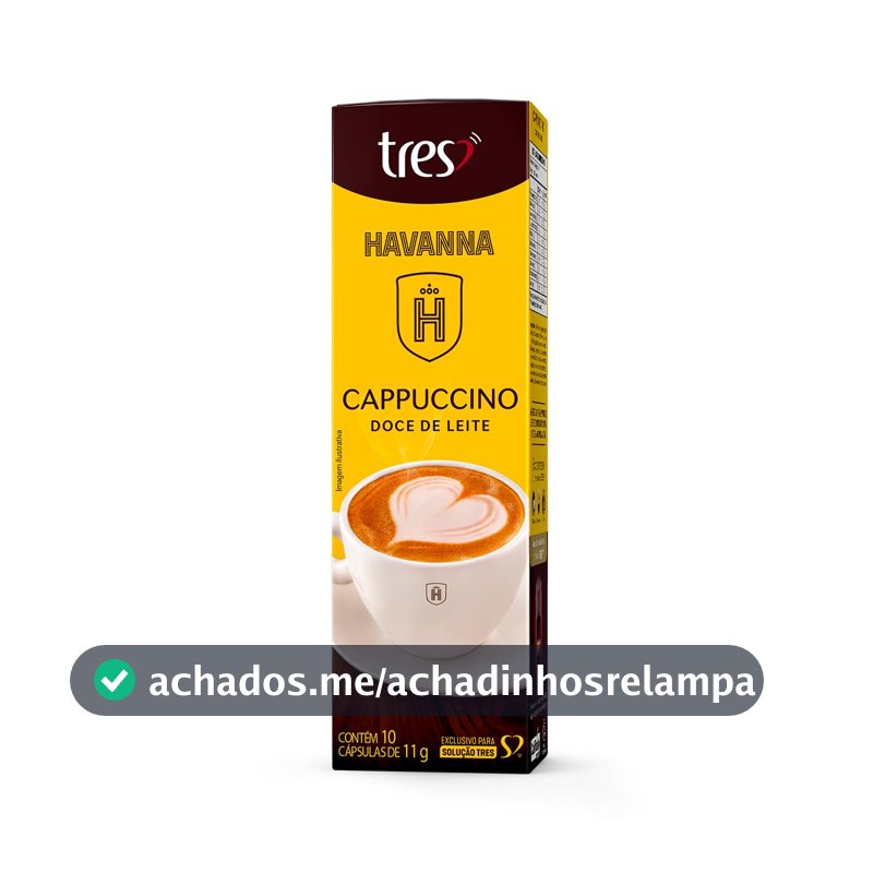 Capsula de Cappuccino Doce De Leite TRES 3 Corações 10 unid
