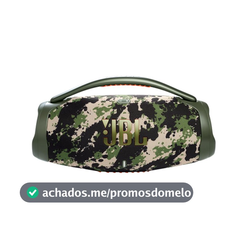 JBL, Caixa de Som, Boombox 3, Bluetooth, À Prova D'água e Poeira - Camuflada