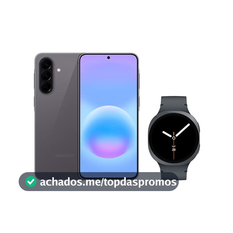 Samsung Combo Galaxy A57 5G (256GB) - Cinza + Galaxy Watch8 BT 44mm - Grafite