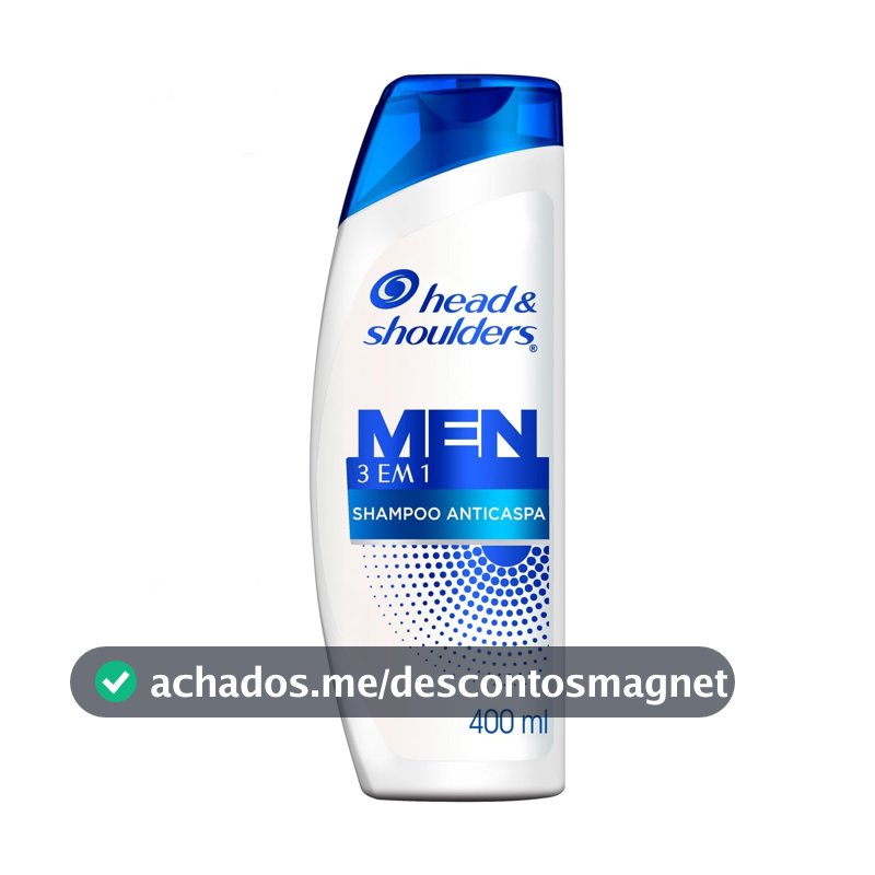 Head & Shoulders Shampoo Anticaspa Men 3 em 1, 400 ml