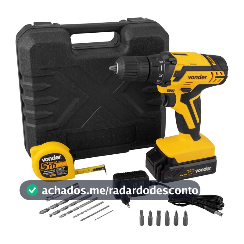 Vonder, Parafusadeira e Furadeira 12 V