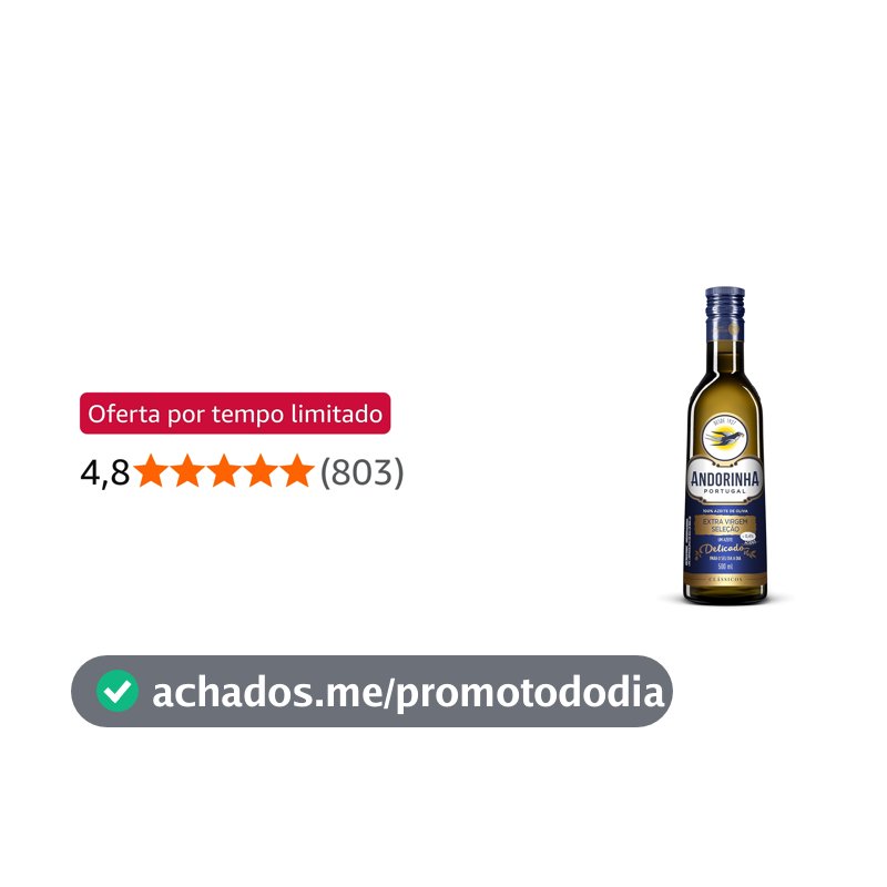 Azeite de Oliva Andorinha Extra Virgem Seleção 500ml