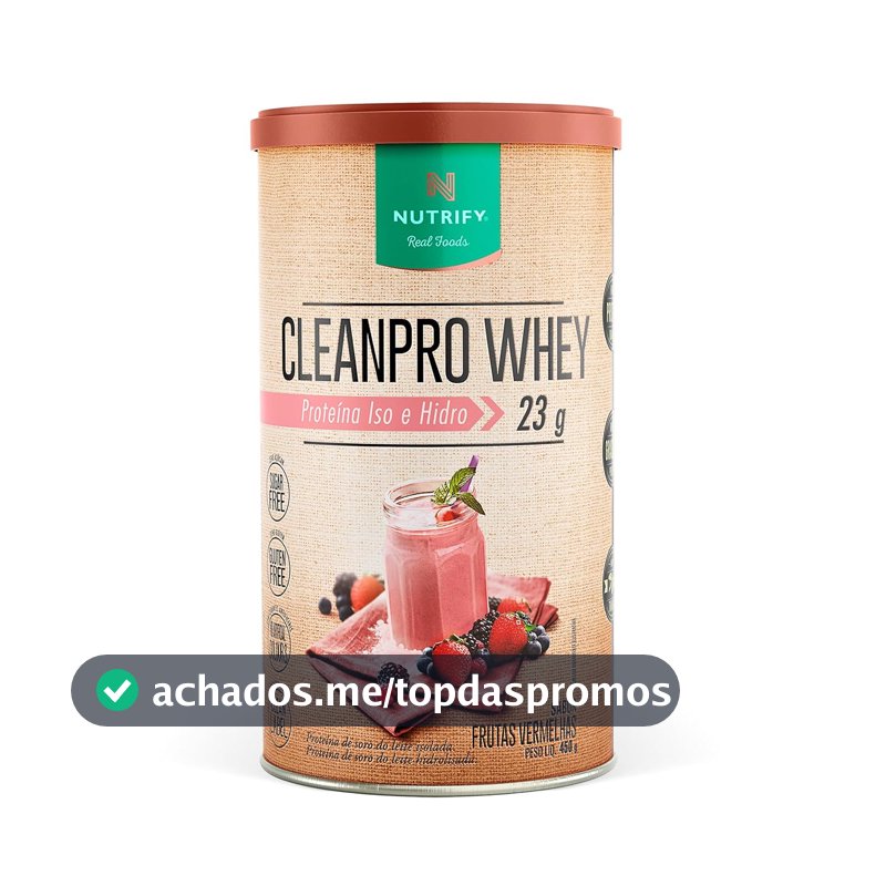 Nutrify - Whey Protein CleanPro - Frutas Vermelhas - 450g