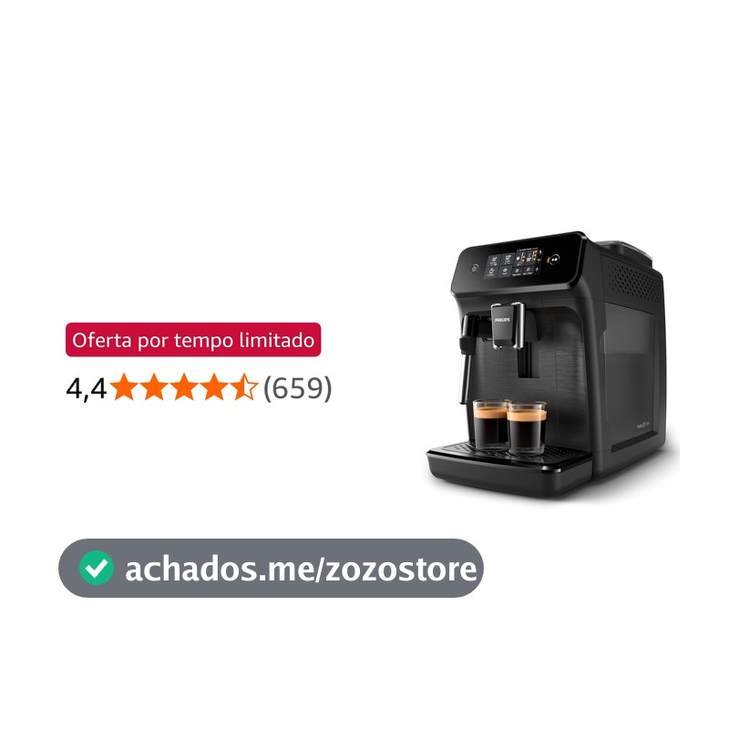 Philips Walita Cafeteira Espresso Superautomática Série 1200, 220V