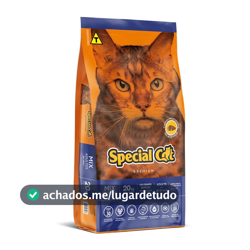 Ração Special Cat Premium Mix Adultos 20 Kg