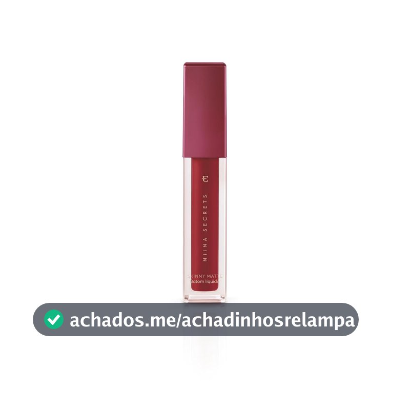 Eudora Niina Secrets Batom Líquido Skinny Matte Vermelho Hibisco 5Ml