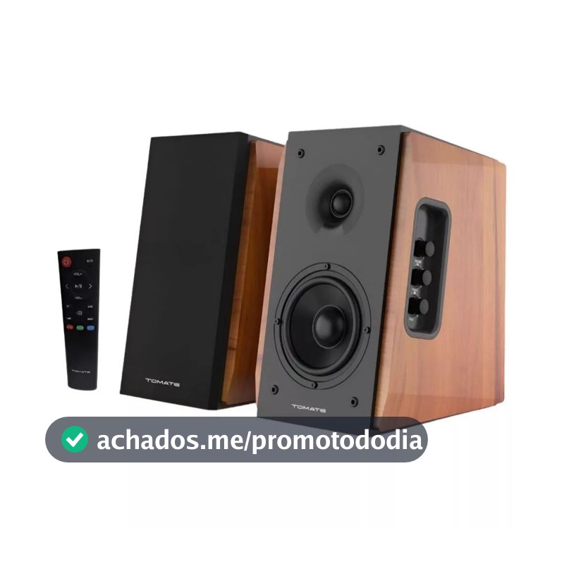Caixa De Som Ativa Monitor Bluetooth Óptico Mts 2046 Preto