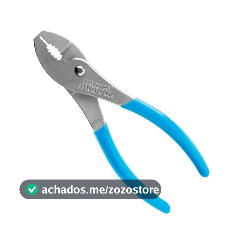 Channellock Alicate de cisalhamento de junta deslizante 524 Little Champ, 11,4 cm, azul