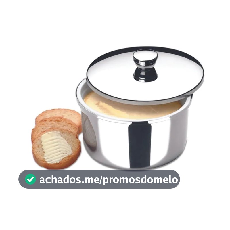 Brinox - Margarineira para Pote 250g Atina - Aço Inox