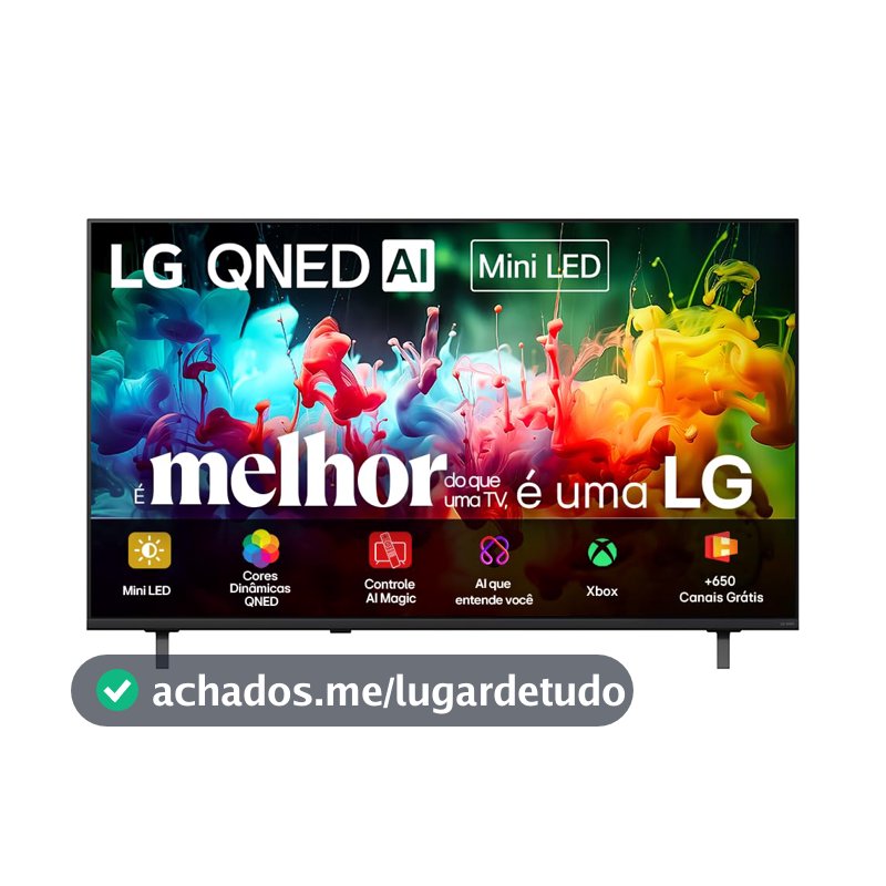 Smart TV LG QNED Mini LED AI 4K QNED70 75 polegadas 2026