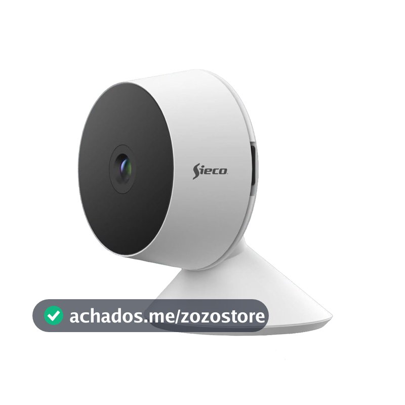 Sieco Câmera de Segurança Wi-Fi S30, 1080p Full HD, Áudio Bidirecional, Detecção de Movimento, Armazenamento até 512GB, Monitoramento Remoto - Garantia de 3 anos